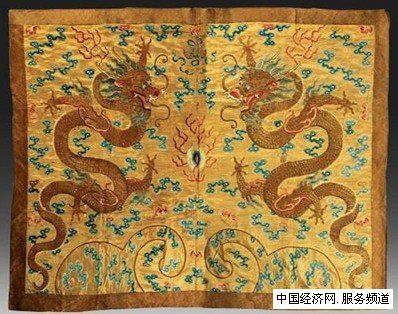 龍袍刺繡，蘇繡龍袍畫，蘇繡精品，蘇繡收藏品，嬌古蘇繡